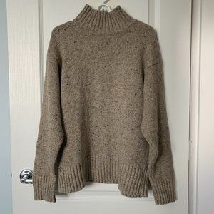 JW Anderson x Uniqlo Turtleneck Sweater in Oatmeal/Tan (Size M)
